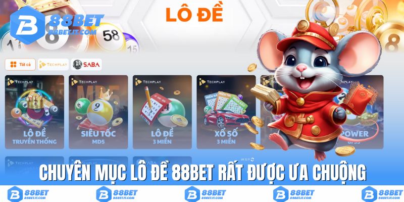 Chuyên mục lô đề 88BET rất được ưa chuộng